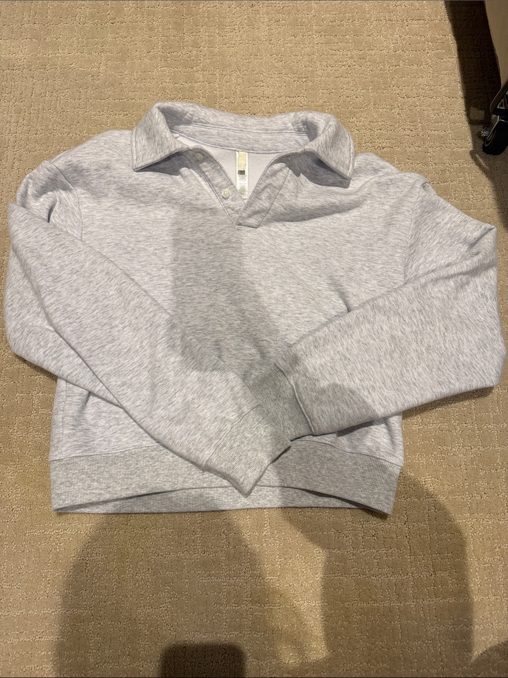skims button up sweatshirt